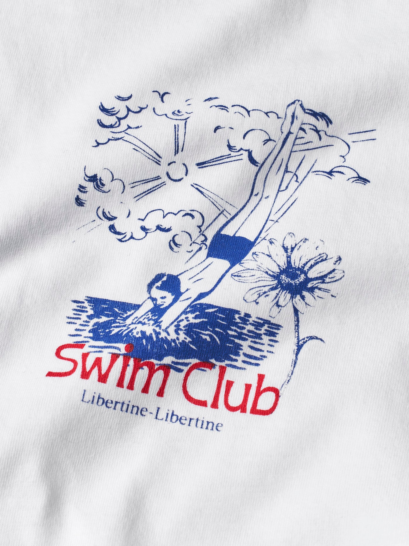 Libertine Beat T-shirt Swim Club Splash White