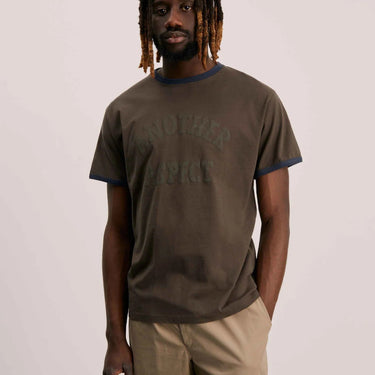 ANOTHER ASPECT T-shirt 2.0 Brown/Navy - KYOTO - ANOTHER ASPECT