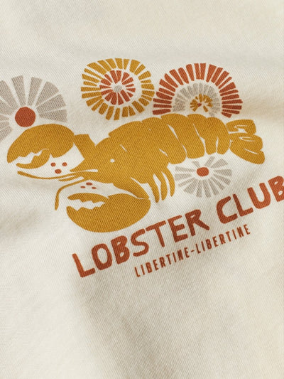 Libertine Beat T-shirt Lobster Tan White - KYOTO - Libertine-Libertine