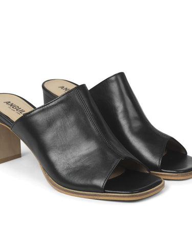 ANGULUS Sandal with heel Black - KYOTO - ANGULUS