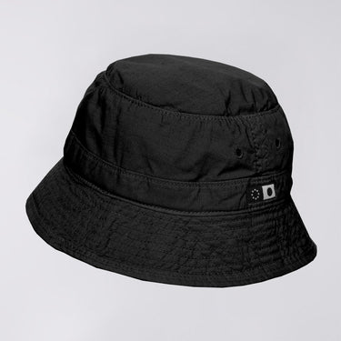 Bucket Hat Black garment dyed enzyme wash - KYOTO - Edwin