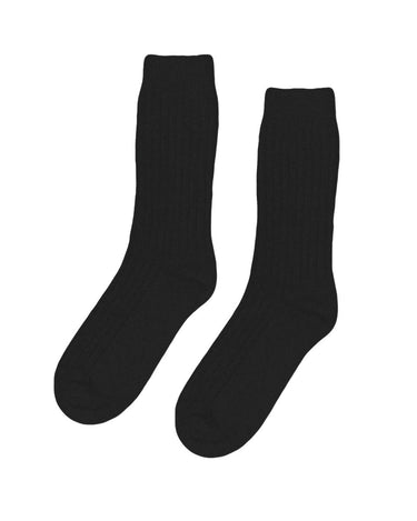 CS Merino wool Blend sock Deep Black - KYOTO - Colorful Standard