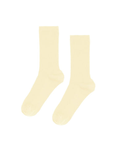 CS Women Classic Organic Sock Soft Yellow - KYOTO - Colorful Standard