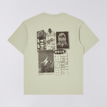 EDWIN HAZARDOUS VOLTAGE t-shirt - DESERT SAGE - KYOTO - EDWIN