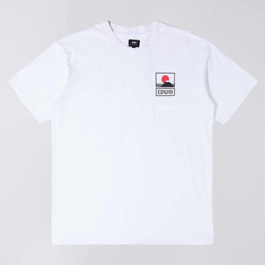 EDWIN SUNSET ON MT FUJI T-t-shirt - WHITE - KYOTO - EDWIN