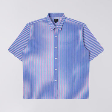 Edwin TOLEDO shirt SS - NAVY / PINK - KYOTO - EDWIN