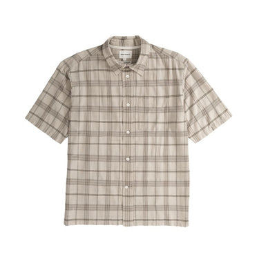 Norse Ivan Relaxed Textured SS Shirt Oatmeal - KYOTO - Norse Projects