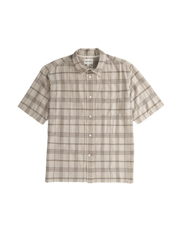 Norse Ivan Relaxed Textured SS Shirt Oatmeal - KYOTO - Norse Projects