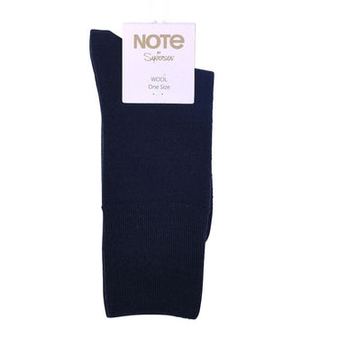 Note Fine Wool Comfort Strømper Navy