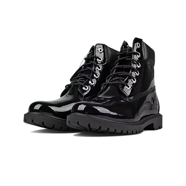 Timberland Premium 6 INCH LACE UP WATERPROOF BOOT BLACK PATENT LEATHER