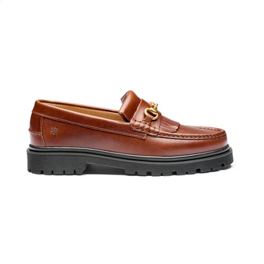 Playboy Milton Brandy Leather Pull up leather loafers