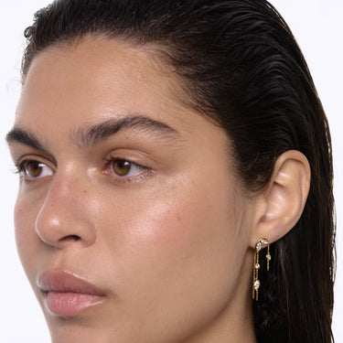 Maria Black Swift Earring 03 Gold Left