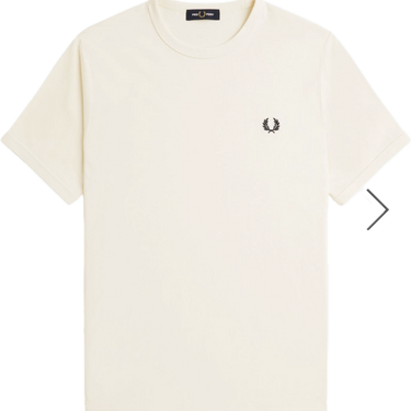 Fred Perry RINGER T-SHIRT ecru