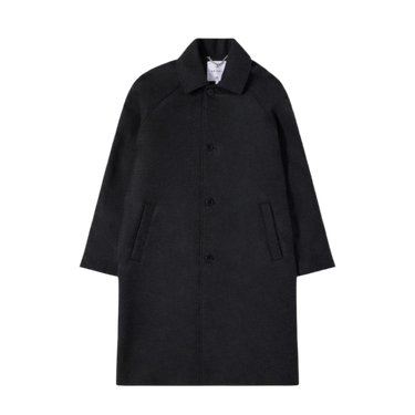 EDWIN MAC WOOL COAT-DARK GREY MARL