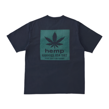 Gramicci HEMP TEE NAVY PIGMENT