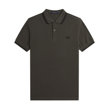 Fred Perry Twin Tipped Shirt FIELD GRN/BLACK