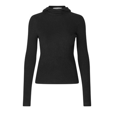 Oval Square Alanis Hood Knit Black