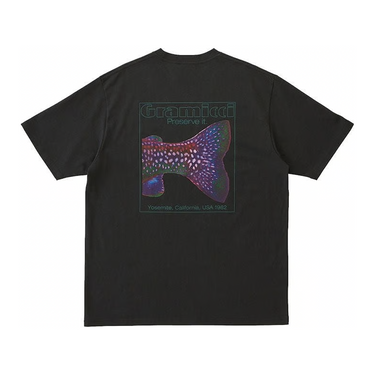 Gramicci TROUTTAIL TEE VINTAGE BLACK