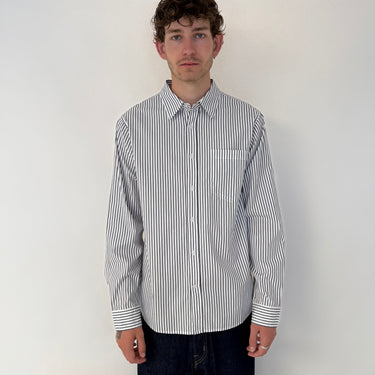 Kyoto KYKris Mens LS Shirt Navy/White