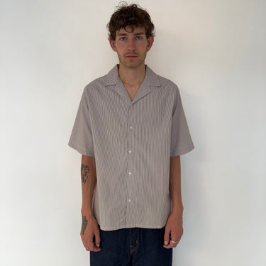 Kyoto KYLeon Mens SS Shirt White/Brown