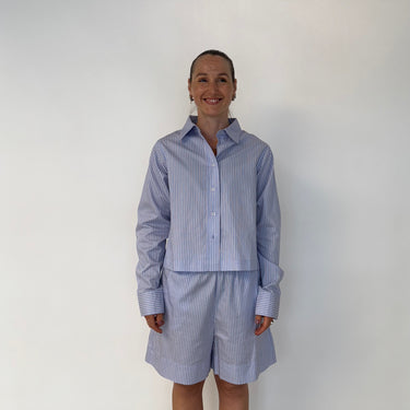 Kyoto KYVictoria LS Shirt Light Blue/Red