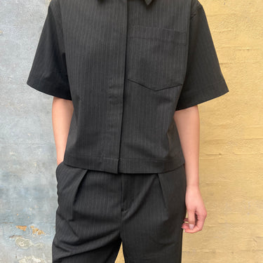 Kyoto Kerte S/S shirt Dark Grey