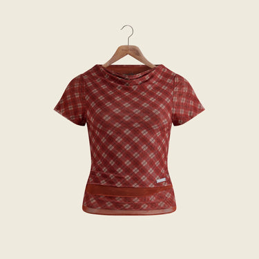 House of Sunny VOL2662 RETRO CHECK
MESH TOP multi