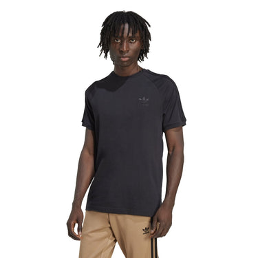 Adidas 3 - STRIPES TEE BLACK - KYOTO - Adidas clothing