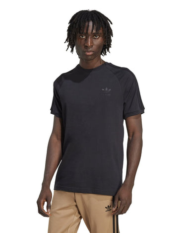 Adidas 3 - STRIPES TEE BLACK - KYOTO - Adidas clothing