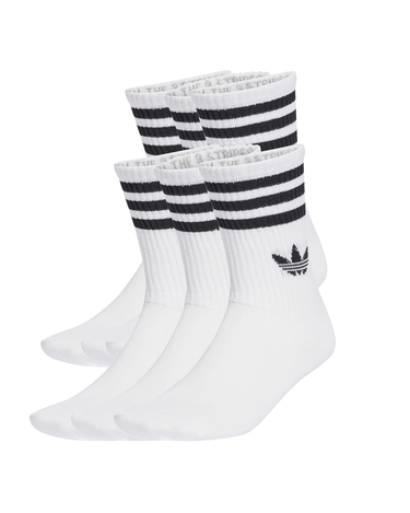 Adidas 3S CREW Socks 6 - pack WHITE - KYOTO - Adidas clothing