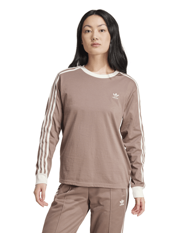 Adidas clothing 3S REGULAR LS TRABRN Sweatshirt Brown JC5773 - KYOTO - Adidas clothing