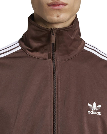 Adidas Firebird Brown/white Zip Sweatshirts - KYOTO - Adidas clothing