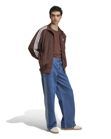 Adidas Firebird Brown/white Zip Sweatshirts - KYOTO - Adidas clothing