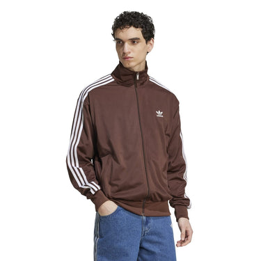Adidas Firebird Brown/white Zip Sweatshirts - KYOTO - Adidas clothing