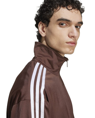 Adidas Firebird Brown/white Zip Sweatshirts - KYOTO - Adidas clothing