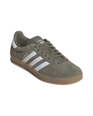 Adidas GAZELLE INDOOR OLISTR/FTWWHT/GOLDMT Sneakers Olive - KYOTO - Adidas