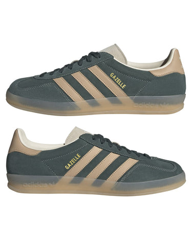 Adidas GAZELLE INDOOR SHAGRN/WARSAN/WONWHI Sneakers Dusty Green - KYOTO - Adidas