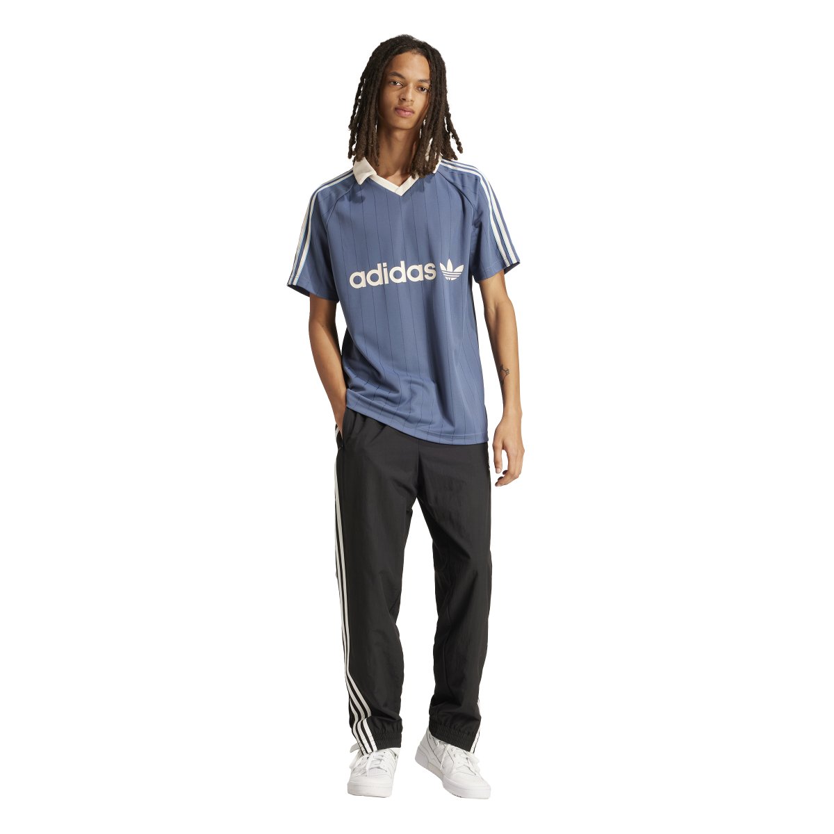 Adidas STRIPE JERSEY Blue - KYOTO - Adidas clothing