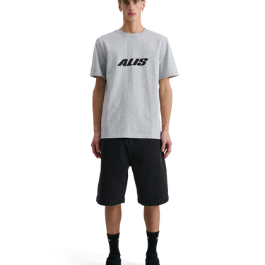 ALIS JERON ESSENTIAL T - SHIRT W/ LOGO Grey Melange - KYOTO - ALIS