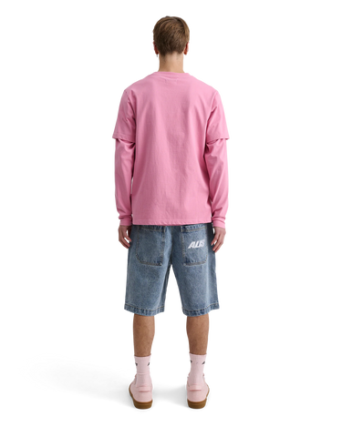 ALIS JERON ESSENTIAL T - SHIRT W/ LOGO Solid Pink - KYOTO - ALIS