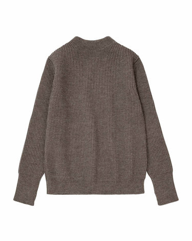 Andersen - Andersen Navy Crewneck Natural Taupe - KYOTO - Andersen - Andersen