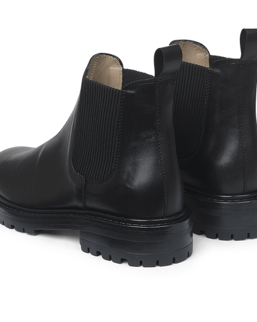 ANGULUS Chelsea boot with elastic black - KYOTO - ANGULUS