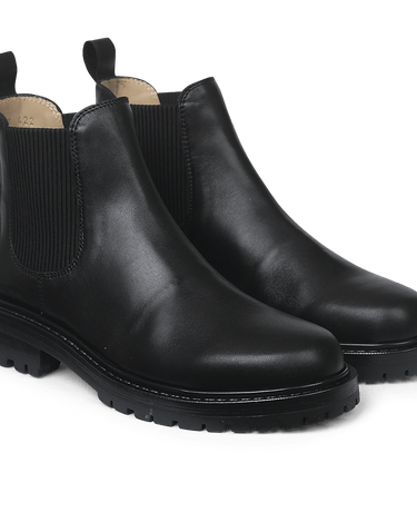 ANGULUS Chelsea boot with elastic black - KYOTO - ANGULUS