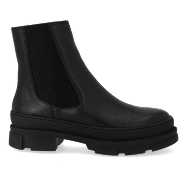 ANGULUS Chelsea boot with wool lining black - KYOTO - ANGULUS