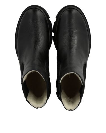 ANGULUS Chelsea boot with wool lining black - KYOTO - ANGULUS