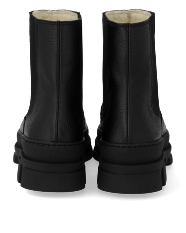 ANGULUS Chelsea boot with wool lining black - KYOTO - ANGULUS