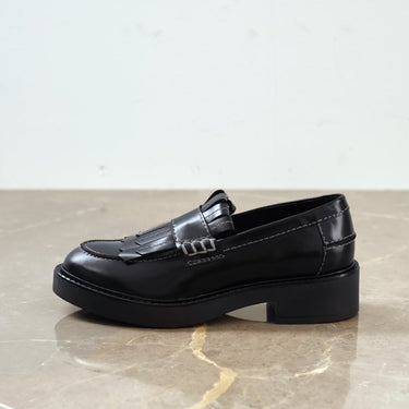 ANGULUS Chunky Penny loafer med frynser Black - KYOTO - ANGULUS