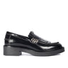 ANGULUS Chunky Penny loafer med frynser Black - KYOTO - ANGULUS