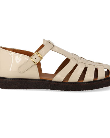 ANGULUS Klassisk Fisherman’s sandal Beige - KYOTO - ANGULUS