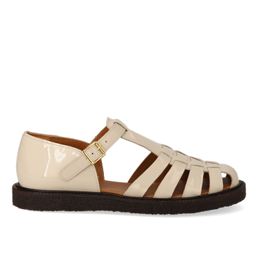 ANGULUS Klassisk Fisherman’s sandal Beige - KYOTO - ANGULUS